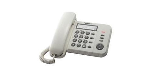 Panasonic KX-TS520EX1W - Téléphone filaire - blanc