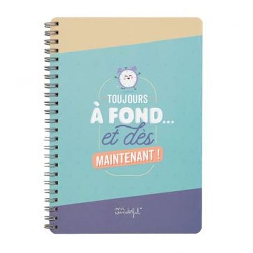Cahier petit format Mr. Wonderful Toujours à fond