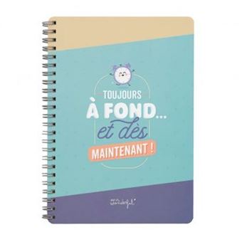 Cahier petit format Mr. Wonderful Toujours à fond