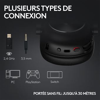 Casque Gaming sans fil Logitech G535 PRO X 2 Lightspeed Bluetooth Rose