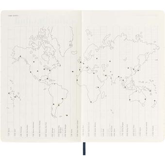 Agenda scolaire Moleskine 2022 2023 Semainier très grand format Souple Bleu Saphir