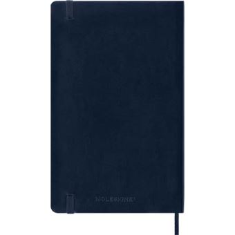 Agenda scolaire Moleskine 2022 2023 Semainier très grand format Souple Bleu Saphir