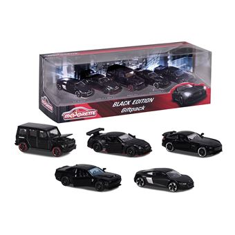 Pack de 5 voitures Majorette Black Edition Giftpack
