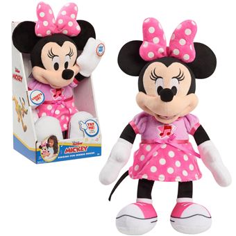 Peluche interactive sonore et lumineuse Minnie 30 cm