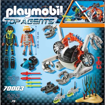 Playmobil Top Agents 70003 Robot sous-marin SPY TEAM