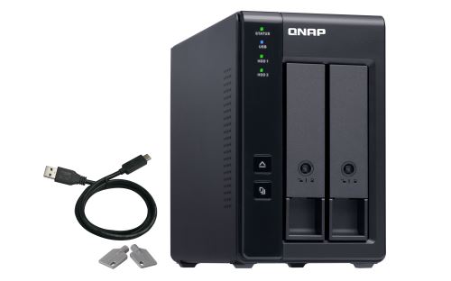Serverur Nas Qnap Tr-004 2 X Sata 6 Gbits Noir