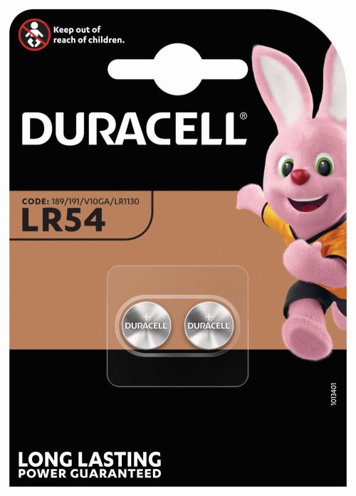 2 piles LR54 Duracell