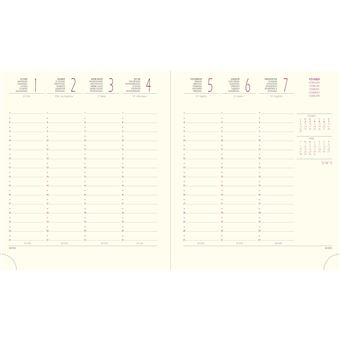 Agenda semainier Exacompta Eurotime 18 Ginkgo 17 x 15 cm 2022 Modèle aléatoire