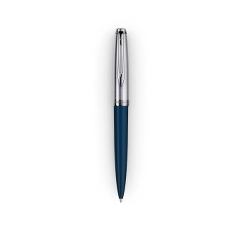 WATERMAN Emblème Stylo bille, bleu, recharge bleue pointe moyenne, Coffret cadeau