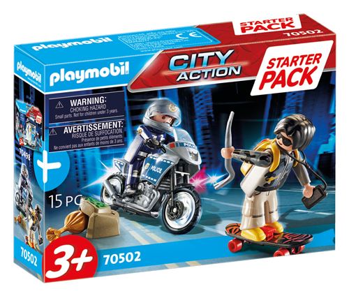 70502 STARTERPACK POLITIE/MOTARD DE POLICE ET VOLEUR