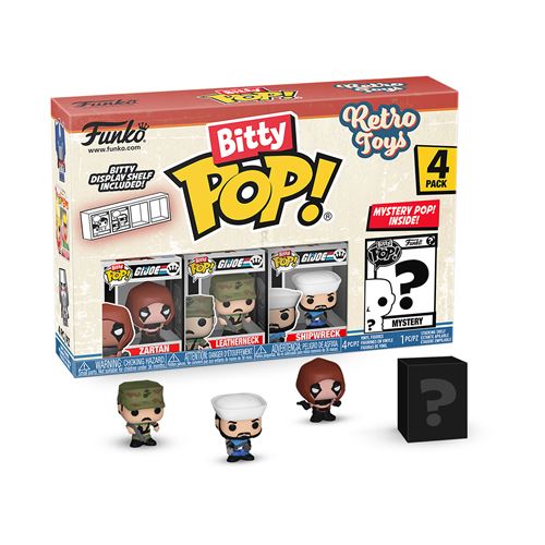 Pack 4 Figurines Funko Bitty Pop Retro Toys GI Joe