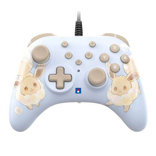 Manette filaire Hori Horipad Turbo Évoli Cottage Core pour Nintendo Switch 2 Nintendo Switch et Nintendo Switch OLED