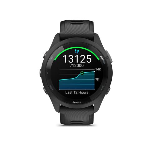 Montre connectée Garmin Forerunner® 265 Music 46 mm Bluetooth Noir avec bracelet silicone Noir