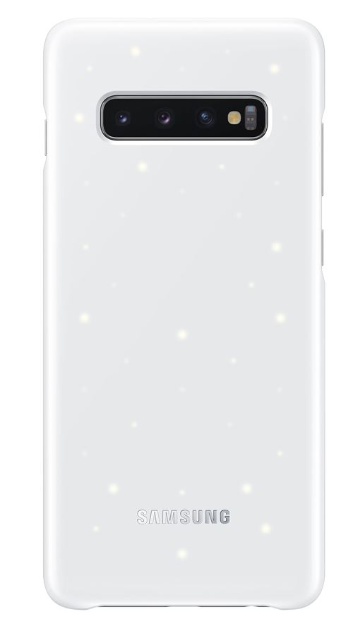 Coque avec affichage LED Samsung Blanc pour Galaxy S10 Plus
