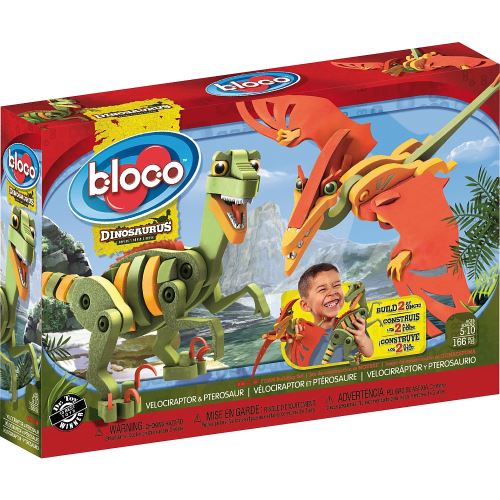 Kit créatif Vélociraptor et Ptérosaure Bloco