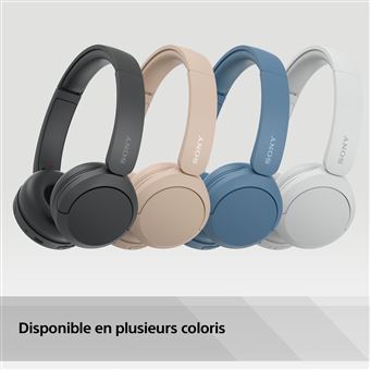Casque arceau sans fil Bluetooth Multipoint Sony WHCH520 Bleu