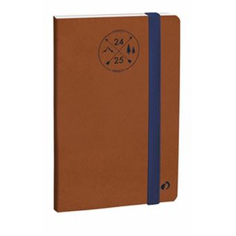 QUO VADIS Agenda Scolaire 2025-2026 Hebdo Color 21 Atmosphere Bleu - Semainier Horizontal 15x21 Cm