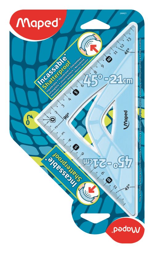 Equerre Maped Flex 45° 21 cm Modèle aléatoire