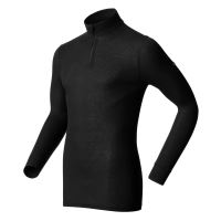 Maillot de corps manches longues demi-zip Odlo Warm Noir Taille S