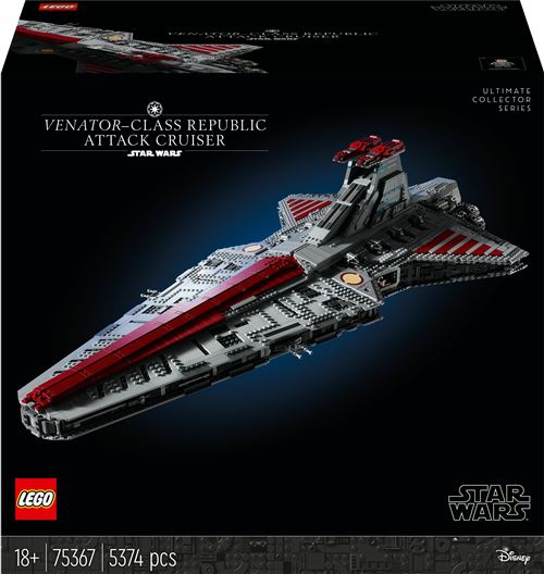 LEGO® Star Wars™ 75367 Le croiseur d’assaut de classe Venator de la République Exclusivité Fnac