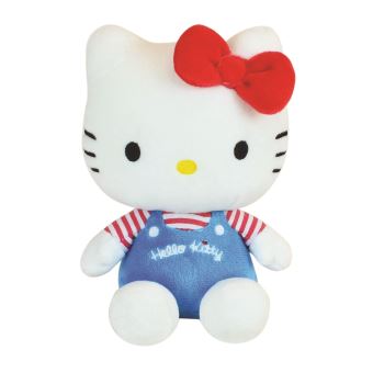 Personnage en peluche Hello Kitty Jemini Retro en Boîte Anniversaire 17 cm