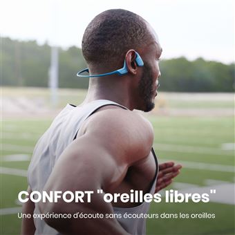 Casque sport sans fil Shokz OpenRun Pro Bluetooth avec réduction du bruit Bleu