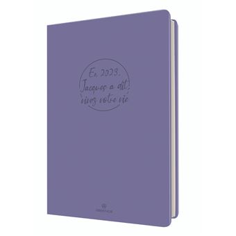 Agenda scolaire semainier Oberthur 25 PEFC S/S Camelia Lilas