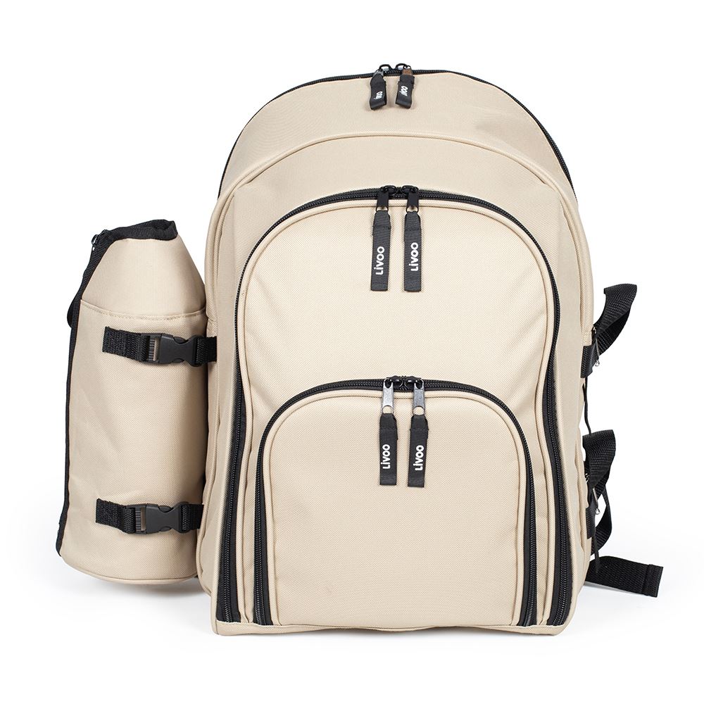Sac à Dos Pique-nique Isotherme Freeline - Vert Et Beige - Neuf