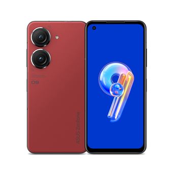 Smartphone Asus Zenfone 9 5.9" 5G Double nano SIM 8 Go RAM 128 Go Rouge Coucher de Soleil