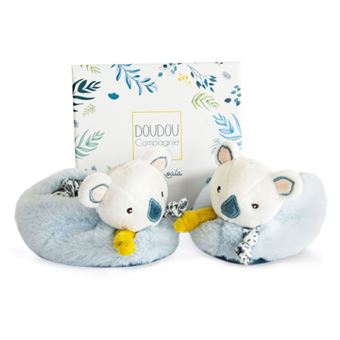 Chaussons avec hochet Doudou et Compagnie Yoca mon petit Koala - 1