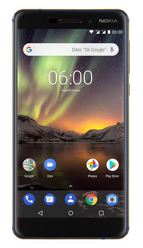 NOKIA  6.1 (2018) bleu 32 Go Or bleut&eacute;