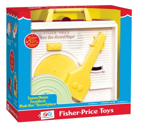 VTech - Baby Tourne-Disque, Boîte à Musique Bébé, Tourne-Disque Vinyle Vintage Enfant Parlant et