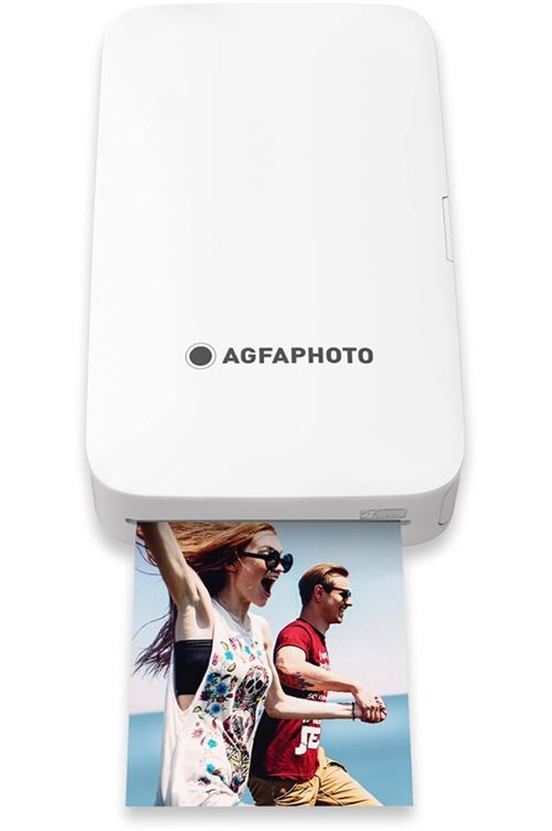 Agfa Photo Realipix Square P Blanche - Imprimante photo portable Bluetooth  - Imprimante portable - AGFA