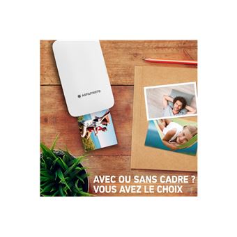 AGFA PHOTO - Realipix Mini P - Imprimante Photo Format 5,3 x 8,6 cm Via  Bluetooth - Sublimation Thermique 4Pass