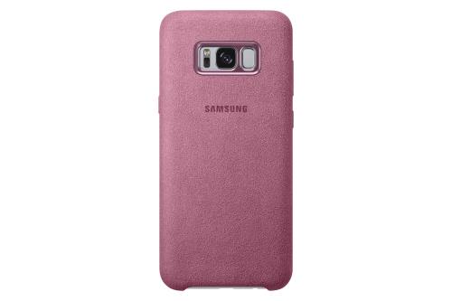 Coque Samsung en Alcantara Rose pour Galaxy S8+