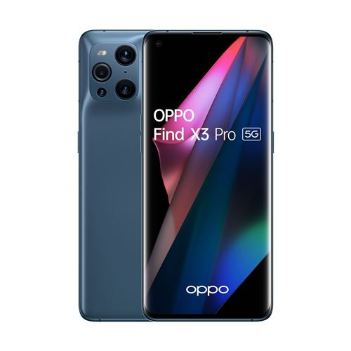 Smartphone Oppo Find X3 Pro 6.7"" Double SIM 256 Go 5G Bleu État correct - Oppo reconditionné disponible sur Fnac