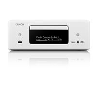 Systeme design tout-en-un Denon CEOL RCD-N12DAB avec lecteur CD radio DAB et FM HDMI ARC et HEOS Integré Blanc