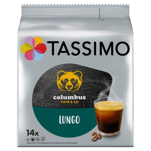 Paquet de 14 dosettes Tassimo Columbus Lungo