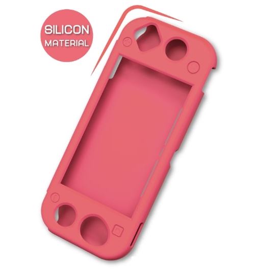 Etui de protection en silicone Geek Monkeys pour Nintendo Switch Lite Rose