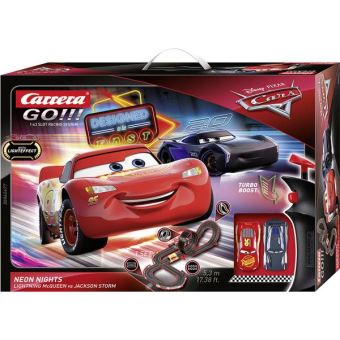 Piste de jouet électrique Disney Cars Neon Nights Carrera Go!!!