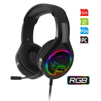 Casque PRO-H8 RGB Rainbow Spirit of Gamer Noir