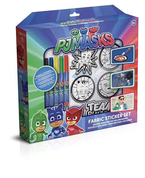 Kit créatif Patchs à colorier Pyjamasques