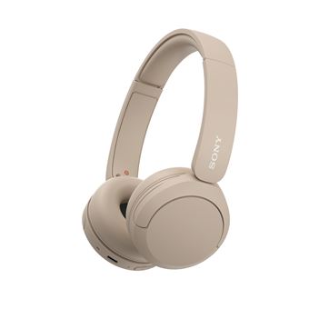 Casque arceau sans fil Bluetooth Multipoint Sony WHCH520 Beige - Casque audio - Achat & prix | fnac