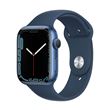 Apple Watch Series 7 GPS, boîtier Aluminium Bleu 45mm avec Bracelet Sport Bleu Abysse