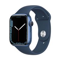 Apple Watch Series 7 GPS, boîtier Aluminium Bleu 45mm avec Bracelet Sport Bleu Abysse