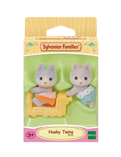 Sylvanian Families Jumeaux Husky avec Wagon - vue 8