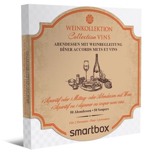 Coffret cadeau Smartbox Dîner Accords Mets et Vin