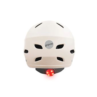 Casque de sport Yeep.Me H.30 Vision LED avec Visière Taille S/M Beige Nude