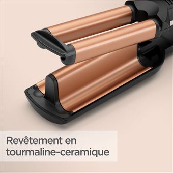 Fer à boucler BaByliss W2447E Noir et Rose