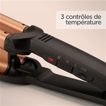 Fer à boucler BaByliss W2447E Noir et Rose